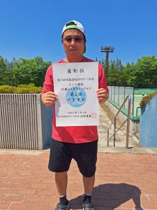 第７６回福島県総合体育大会テニス競技成年の部３５歳男子シングルス入賞者