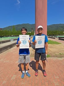 第７６回福島県総合体育大会テニス競技成年の部５５歳男子シングルス入賞者