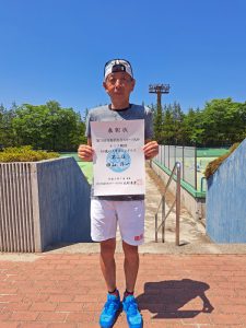 第７６回福島県総合体育大会テニス競技成年の部６０歳男子シングルス入賞者