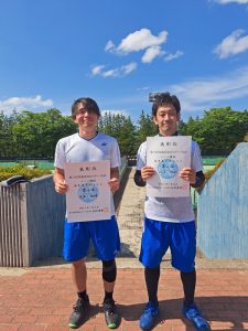 第７６回福島県総合体育大会テニス競技成年の部一般男子ダブルス入賞者
