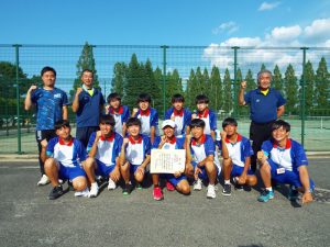 第３７回福島県中学生テニス選手権男子団体戦準優勝
