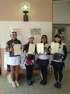 第４１回秋田杯テニスの日記念ダブルステニス選手権大会女子４０歳以上入賞者