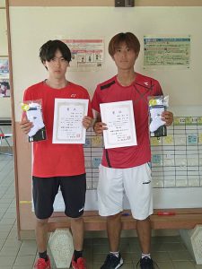 第４１回秋田杯テニスの日記念ダブルステニス選手権大会一般男子Ａ級入賞者