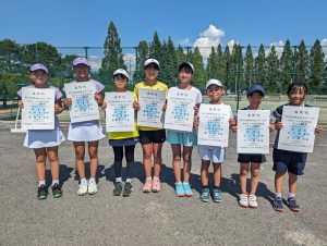 第７６回福島県総合体育大会テニス競技スポーツ少年団の部小学生女子ダブルス入賞者