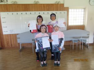 第４６回福島県秋季ダブルステニス選手権大会５０歳以上女子入賞者