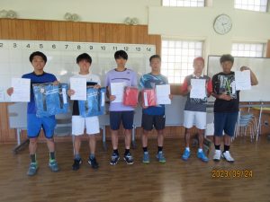 第４６回福島県秋季ダブルステニス選手権大会一般男子入賞者