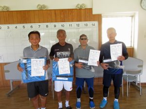 第４６回福島県秋季ダブルステニス選手権大会６０歳以上男子入賞者