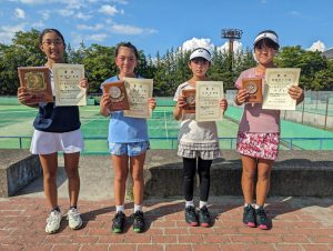 第３７回福島県秋季小学生テニス選手権大会女子シングルス入賞者