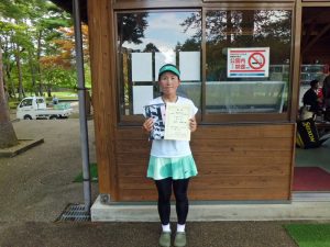 第４４回中尾杯福島県シングルステニス選手権大会４０歳以上女子シングルス優勝