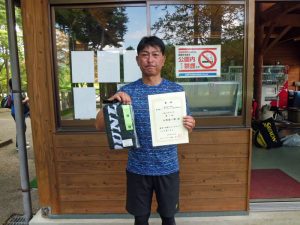 第４４回中尾杯福島県シングルステニス選手権大会４５歳以上男子シングルス優勝