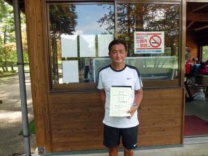 第４４回中尾杯福島県シングルステニス選手権大会６５歳以上男子シングルス優勝