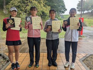 第１３回福島空港公園杯秋季選抜ジュニアシングルステニス大会女子シングルス入賞者