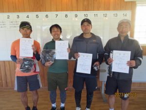第５０回福島県ダブルステニス選手権大会３５歳男子の部入賞者