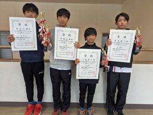 第４３回福島県春季選抜ジュニアシングルス選手権大会Ｕ１４男子シングルス入賞者