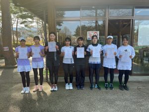 第４１回福島県春季ジュニアダブルステニス選手権大会Ｕ１６女子入賞者