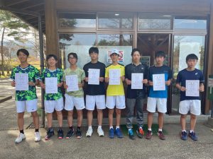 第４１回福島県春季ジュニアダブルステニス選手権大会Ｕ１６男子入賞者
