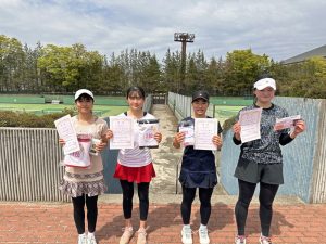 第４１回福島県春季ジュニアシングルステニス選手権大会Ｕ１６女子入賞者