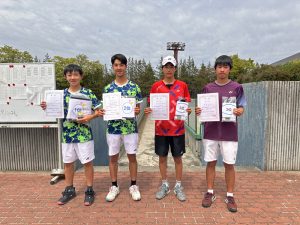 第４１回福島県春季ジュニアシングルステニス選手権大会Ｕ１６男子入賞者