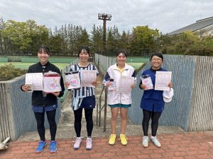 第４１回福島県春季ジュニアシングルステニス選手権大会Ｕ１８女子入賞者