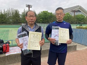 第５１回福島県テニス選手権大会結果６０歳以上男子ダブルス入賞者
