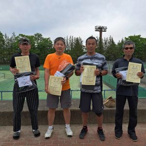 第５１回福島県テニス選手権大会結果６０歳以上男子シングルス入賞者