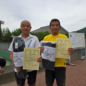 第５１回福島県テニス選手権大会結果７０歳以上男子シングルス入賞者