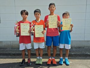 日植杯’ＲＳＫ全国選抜ジュニアテニス選手権福島県予選男子シングルス入賞者
