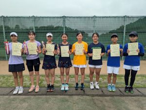 ２０２４中牟田杯全国選抜ジュニアテニス選手権福島県予選女子ダブルス入賞者