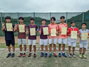 ２０２４中牟田杯全国選抜ジュニアテニス選手権福島県予選男子ダブルス入賞者