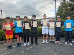 第４２回福島県春季Ｊｒテニス選手権大会Ｕ１４男子ダブルス入賞者