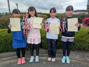 第４２回福島県春季Ｊｒテニス選手権大会Ｕ１２女子シングルス入賞者