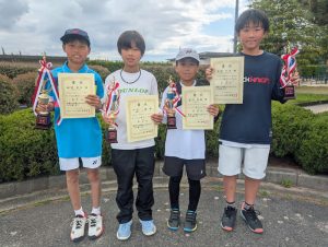 第４２回福島県春季Ｊｒテニス選手権大会Ｕ１２男子シングルス入賞者