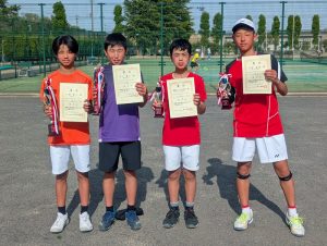 第４２回福島県春季Ｊｒテニス選手権大会Ｕ１４男子シングルス入賞者