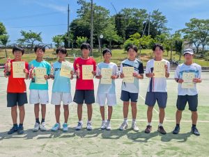 中牟田杯全国選抜ジュニアテニス選手権福島県予選男子ダブルス入賞者