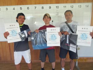 第７８回福島県総合スポーツ大会テニス競技一般の部３５歳男子シングルス入賞者