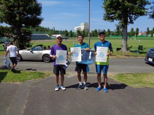 第７８回福島県総合スポーツ大会テニス競技一般の部５５歳男子シングルス入賞者