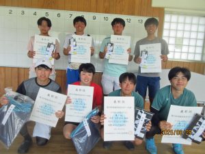 第７８回福島県総合スポーツ大会テニス競技一般の部一般男子ダブルス入賞者