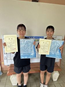 第４３回秋田杯テニスの日記念ダブルステニス選手権大会一般女子優勝