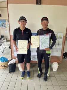 第４３回秋田杯テニスの日記念ダブルステニス選手権大会５５歳以上男子優勝