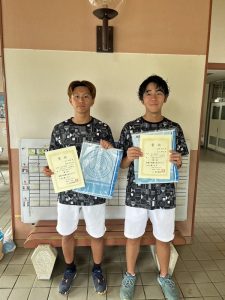 第４３回秋田杯テニスの日記念ダブルステニス選手権大会男子Ｂ級１位