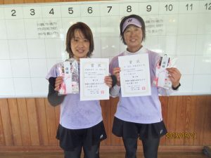 第４８回福島県秋季ダブルステニス選手権大会結果５０歳女子ダブルス入賞者