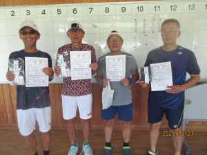 第４８回福島県秋季ダブルステニス選手権大会結果６０歳男子ダブルス入賞者