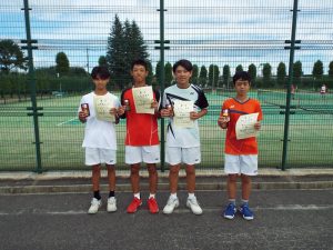 第３９回福島県中学生新人テニス選手権大会男子シングルス入賞者