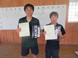 第４６回中尾杯福島県シングルステニス選手権大会３５歳男子入賞者