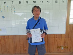 第４６回中尾杯福島県シングルステニス選手権大会６５歳男子入賞者