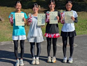 第１５回福島空港公園杯秋季選抜Ｊｒシングルス女子入賞者