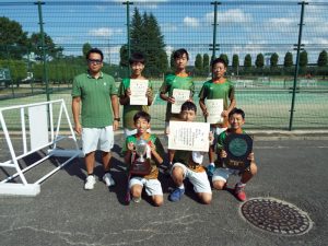 第３９回福島県中学生新人テニス選手権大会団体戦男子優勝