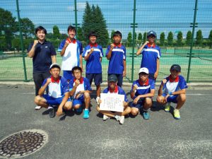 第３９回福島県中学生新人テニス選手権大会団体戦男子３位