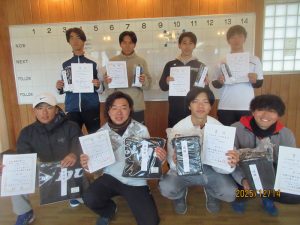 第５２回福島県ダブルステニス選手権大会一般の部一般男子入賞者