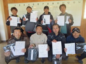 第５２回福島県ダブルステニス選手権大会一般の部４５歳男子入賞者